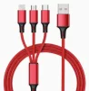 USB кабель зарядки 3в1 Type C iPhone Lightning Microusb 2.4 А - 1