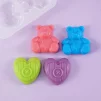 Силиконовая форма "медведь и сердце 4" - 3