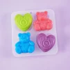 Силиконовая форма "медведь и сердце 4" - 1
